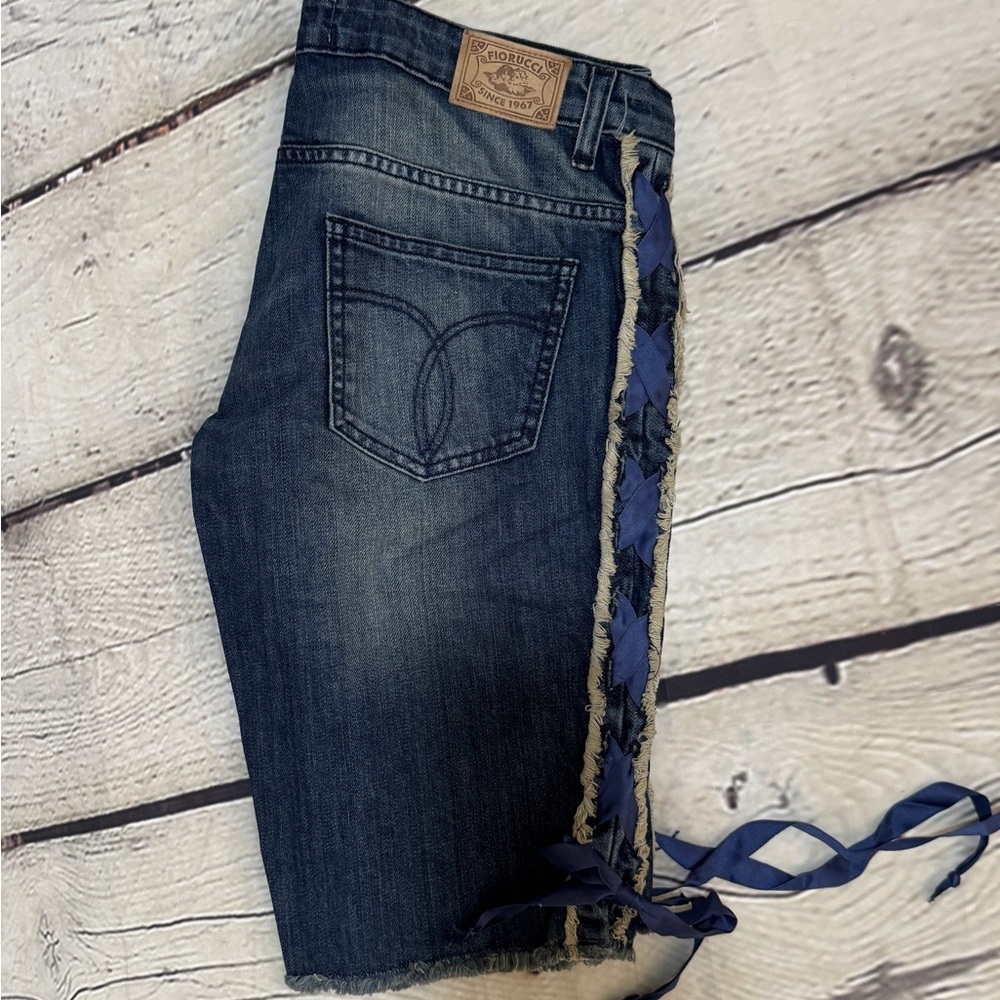 Fiorucci  Blue Ribbon  Bermuda Jean Shorts